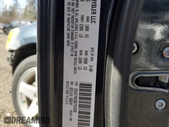 2008 Dodge Caliber R/T z VIN 1B3HE78K88D703208, wystawiony jako Copart lot #47978505 z przebiegiem 162 214 mil mil oraz Szkoda całkowita • Salvage title. Historia ofert i sprzedaży dostępna na DreamBid. Obrazek 12.