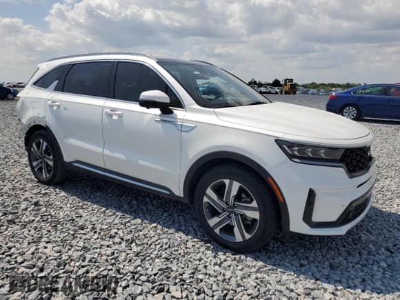 2023 Kia Sorento SX Prestige with VIN KNDRMDLH2P5208611, listed as a Copart auction lot 57548825 with 51,288 mi miles and Salvage title. Bid and sale history available at DreamBid. Image 4.