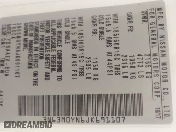 2018 Chevrolet City Express Cargo LS с VIN 3N63M0YN6JK691107, выставлен на аукционе IAAI как лот 41784995 с пробегом 234 073 миль миль и . История ставок и продаж доступна на DreamBid. Изображение 9.