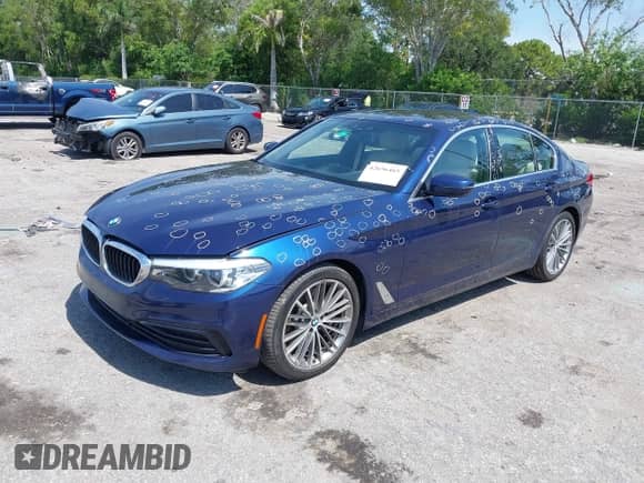 2019 BMW 5 Series 540i with VIN WBAJE5C51KBM76742, listed as a IAAI auction lot 42656465 with 54,600 mi miles and . Bid and sale history available at DreamBid. Image 22.