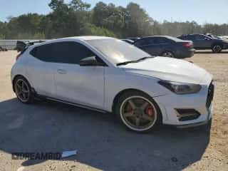 2020 Hyundai Veloster z VIN KMHT36AH2LU006340, wystawiony jako Copart lot #71468325 z przebiegiem Nie podano mil oraz Szkoda całkowita • Salvage title. Historia ofert i sprzedaży dostępna na DreamBid. Obrazek 4.
