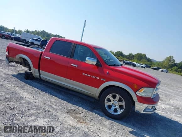 2011 Ram 1500 Sport with VIN 1D7RV1CT7BS683607, listed as a IAAI auction lot 43213831 with 283,737 mi miles and . Bid and sale history available at DreamBid. Image 1.