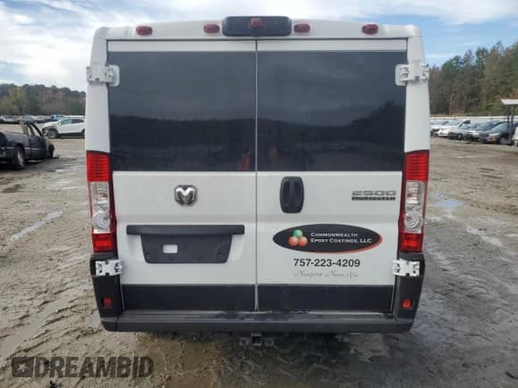 2024 Ram ProMaster Cargo Tradesman с VIN 3C6LRVVG8RE145742, выставлен на аукционе Copart как лот 80002054 с пробегом 4 576 миль миль и Списание • Salvage title. История ставок и продаж доступна на DreamBid. Изображение 6.