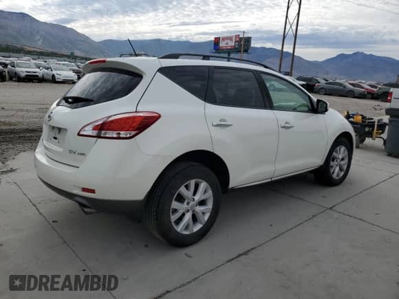 2012 Nissan Murano SV with VIN JN8AZ1MW8CW221477, listed as a Copart auction lot 68304855 with 170,589 mi miles and Salvage title. Bid and sale history available at DreamBid. Image 3.