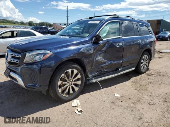 2017 Mercedes-Benz GLS 450 with VIN 4JGDF6EE8HA846773, listed as a Copart auction lot 70229615 with 108,569 mi miles and Salvage title. Bid and sale history available at DreamBid. Image 1.