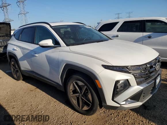 2025 Hyundai Tucson SEL Convenience with VIN 3KMJC3DE6SE009263, listed as a Copart auction lot 80622765 with 4,443 mi miles and Salvage title. Bid and sale history available at DreamBid. Image 4.