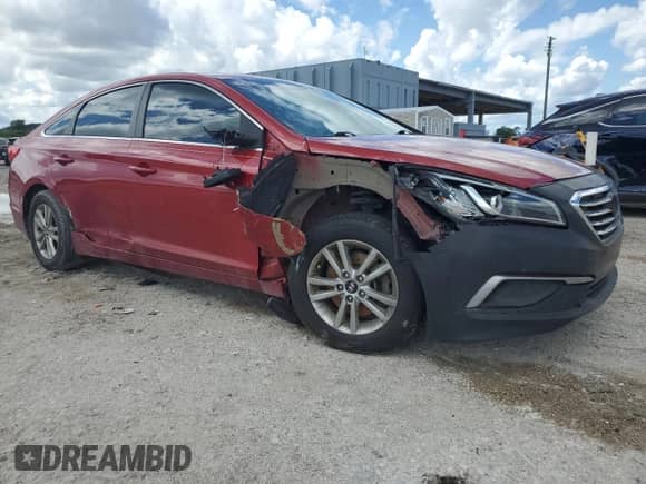 2017 Hyundai Sonata SE with VIN 5NPE24AF7HH450351, listed as a Copart auction lot 80242545 with 80,056 mi miles and Salvage title. Bid and sale history available at DreamBid. Image 4.
