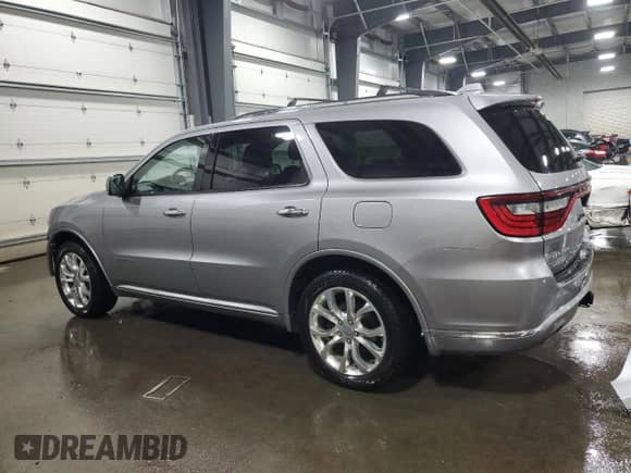 2016 Dodge Durango Citadel Anodized Platinum with VIN 1C4SDJETXGC466369, listed as a Copart auction lot 58621274 with 132,975 mi miles and Salvage title. Bid and sale history available at DreamBid. Image 2.