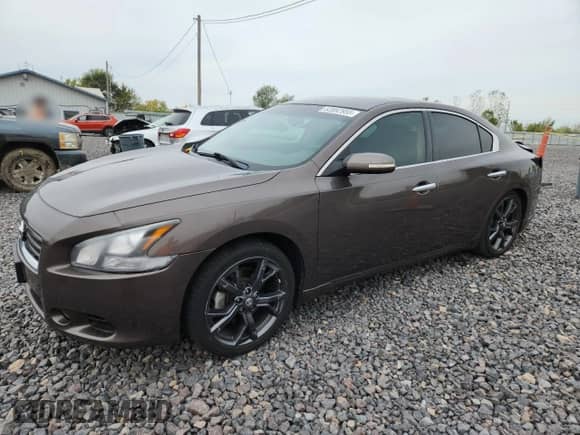 2014 Nissan Maxima S with VIN 1N4AA5AP5EC430533, listed as a Copart auction lot 82082955 with 59,500 mi miles and Salvage title. Bid and sale history available at DreamBid. Image 1.