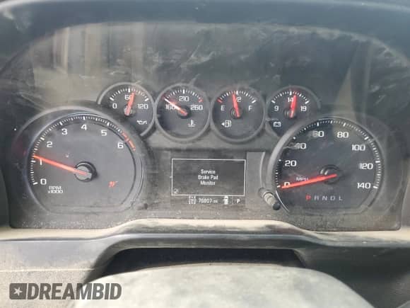 2019 Chevrolet Silverado 1500 Work Truck z VIN 3GCNYAEH8KG246294, wystawiony jako Copart lot #61124205 z przebiegiem 76 807 mil mil oraz Szkoda całkowita • Salvage title. Historia ofert i sprzedaży dostępna na DreamBid. Obrazek 9.