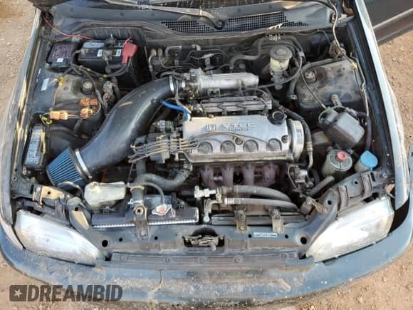 1994 Honda Civic with VIN JHMEH9692RS011204, listed as a Copart auction lot 78037084 with 46,313 mi miles and Salvage title. Bid and sale history available at DreamBid. Image 11.