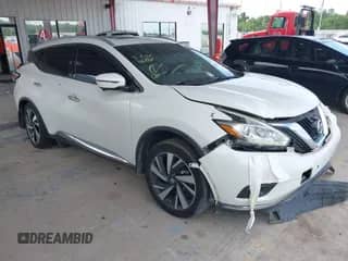 2016 Nissan Murano Platinum with VIN 5N1AZ2MG6GN153147, listed as a IAAI auction lot 43087213 with 129,747 mi miles and . Bid and sale history available at DreamBid. Image 1.