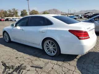 2015 Hyundai Equus Signature z VIN KMHGH4JHXFU094453, wystawiony jako Copart lot #84204765 z przebiegiem 133 372 mil mil oraz Szkoda całkowita • Salvage title. Historia ofert i sprzedaży dostępna na DreamBid. Obrazek 2.