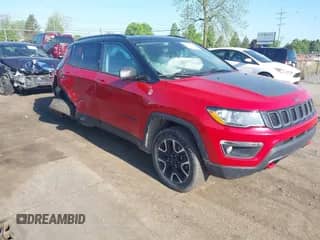 2020 Jeep Compass Trailhawk with VIN 3C4NJDDB2LT184161, listed as a IAAI auction lot 42240505 with 96,465 mi miles and . Bid and sale history available at DreamBid. Image 1.