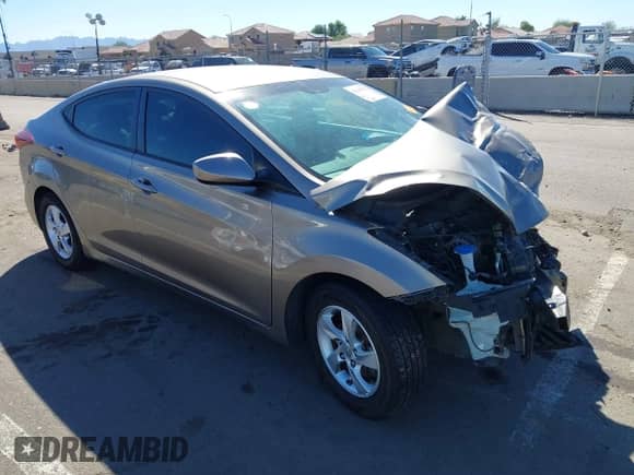 2015 Hyundai Elantra SE z VIN 5NPDH4AE2FH606617, wystawiony jako IAAI lot #43347992 z przebiegiem 110 281 mil mil oraz . Historia ofert i sprzedaży dostępna na DreamBid. Obrazek 1.