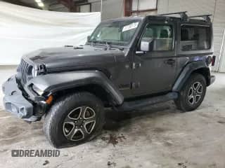 2021 Jeep Wrangler Sport S with VIN 1C4GJXAG6MW621682, listed as a Copart auction lot 67780175 with 32,831 mi miles and Salvage title. Bid and sale history available at DreamBid. Image 1.