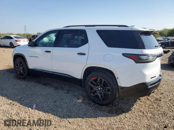 2019 Chevrolet Traverse Premier with VIN 1GNERKKWXKJ280314, listed as a Copart auction lot 84632085 with 123,786 mi miles and Salvage title. Bid and sale history available at DreamBid. Image 2.