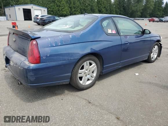 2006 Chevrolet Monte Carlo LTZ with VIN 2G1WN151969302610, listed as a Copart auction lot 60360445 with 143,846 mi miles and Salvage title. Bid and sale history available at DreamBid. Image 3.