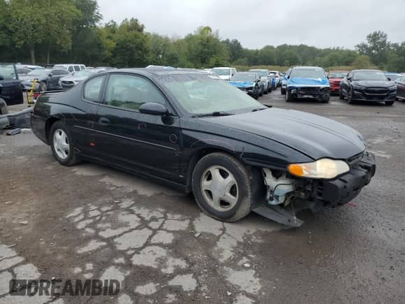 2002 Chevrolet Monte Carlo SS with VIN 2G1WX15K229370955, listed as a Copart auction lot 71877535 with 137,398 mi miles and Salvage title. Bid and sale history available at DreamBid. Image 4.