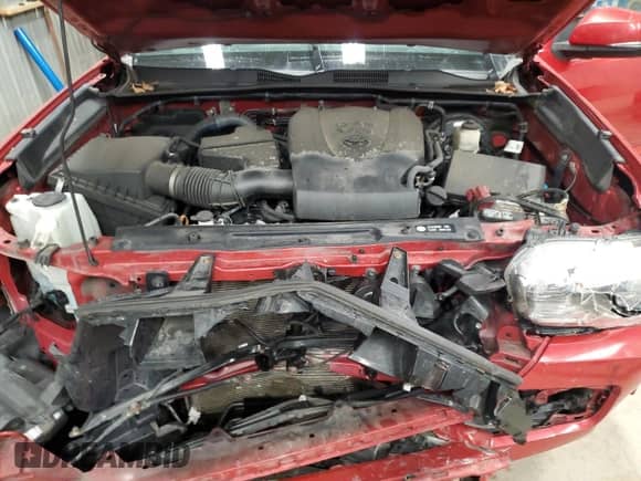 2017 Toyota Tacoma SR5 with VIN 5TFCZ5AN7HX093726, listed as a Copart auction lot 82410365 with 76,422 mi miles and Salvage title. Bid and sale history available at DreamBid. Image 11.