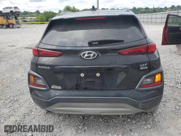 2021 Hyundai Kona Night Edition with VIN KM8K6CA5XMU733315, listed as a Copart auction lot 67581695 with 79,424 mi miles and Salvage title. Bid and sale history available at DreamBid. Image 6.