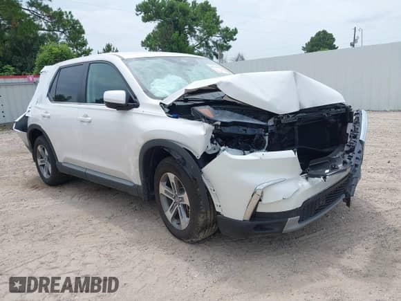 2025 Honda Pilot EX-L с VIN 5FNYG1H44SB055115, выставлен на аукционе IAAI как лот 42734773 с пробегом 8 958 миль миль и . История ставок и продаж доступна на DreamBid. Изображение 1.