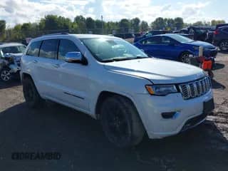 2018 Jeep Grand Cherokee Overland with VIN 1C4RJFCG3JC207160, listed as a IAAI auction lot 43300480 with 87,075 mi miles and . Bid and sale history available at DreamBid. Image 1.