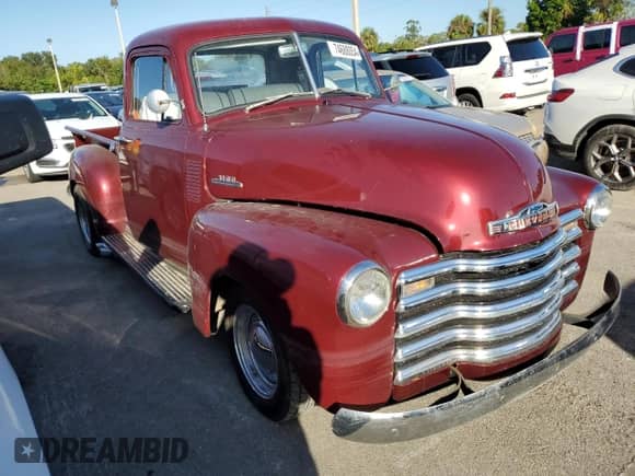 1951 Chevrolet Silverado 1500 z VIN 9JPE10035, wystawiony jako Copart lot #74688054 z przebiegiem Nie podano mil oraz Szkoda całkowita • Salvage title. Historia ofert i sprzedaży dostępna na DreamBid. Obrazek 4.