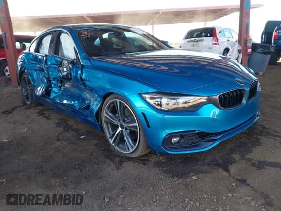 2018 BMW 4 Series 430i with VIN WBA4J1C52JBG80811, listed as a IAAI auction lot 43226177 with 53,253 mi miles and . Bid and sale history available at DreamBid. Image 1.