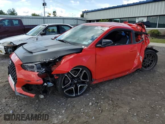 2022 Hyundai Veloster с VIN KMHT36AH1NU012620, выставлен на аукционе Copart как лот 65414835 с пробегом 28 878 миль миль и Списание • Salvage title. История ставок и продаж доступна на DreamBid. Изображение 1.