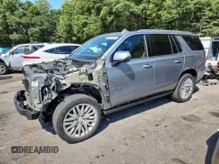 2023 Chevrolet Tahoe High Country с VIN 1GNSKTKL9PR205180, выставлен на аукционе Copart как лот 70809695 с пробегом 47 561 миль миль и Списание • Salvage title. История ставок и продаж доступна на DreamBid. Изображение 1.