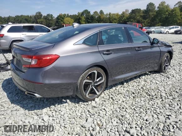 2018 Honda Accord Sport with VIN 1HGCV1F34JA191392, listed as a Copart auction lot 83836935 with Not provided miles and Salvage title. Bid and sale history available at DreamBid. Image 3.