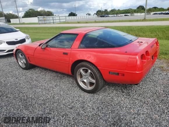 1996 Chevrolet Corvette with VIN 1G1YY2254T5119816, listed as a Copart auction lot 74063864 with 21,630 mi miles and Salvage title. Bid and sale history available at DreamBid. Image 2.