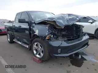 2014 Ram 1500 Express z VIN 1C6RR6FT5ES416548, wystawiony jako IAAI lot #41518392 z przebiegiem 127 336 mil mil oraz . Historia ofert i sprzedaży dostępna na DreamBid. Obrazek 1.