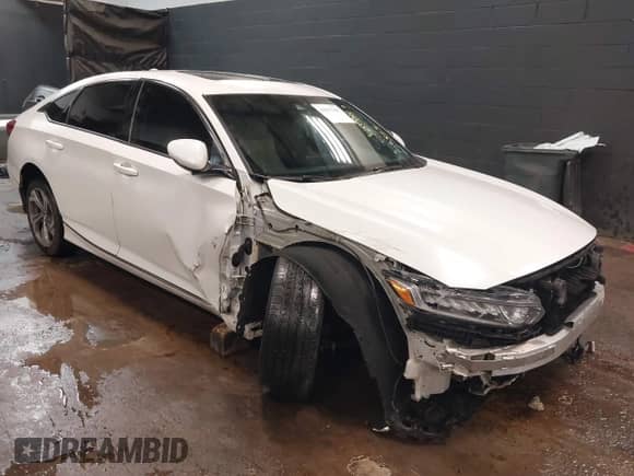 2020 Honda Accord EX-L with VIN 1HGCV2F52LA023440, listed as a IAAI auction lot 41537345 with 81,011 mi miles and . Bid and sale history available at DreamBid. Image 1.