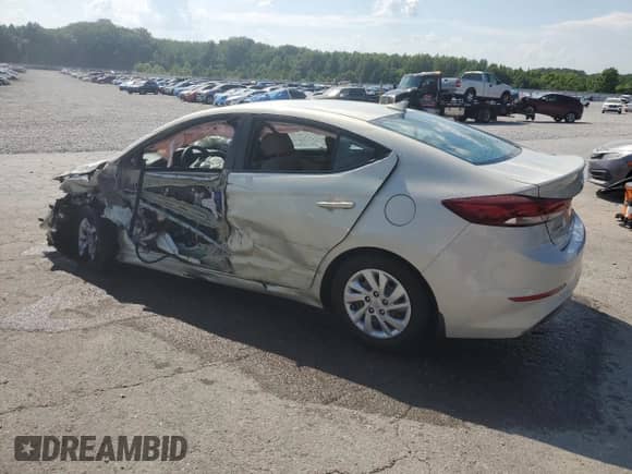 2017 Hyundai Elantra SE with VIN KMHD74LF3HU394615, listed as a Copart auction lot 62476515 with 99,255 mi miles and Salvage title. Bid and sale history available at DreamBid. Image 2.