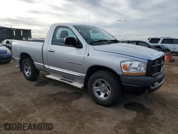 2006 Dodge 1500 ST z VIN 1D7HA16N06J194661, wystawiony jako Copart lot #81638065 z przebiegiem 133 848 mil mil oraz Szkoda całkowita • Salvage title. Historia ofert i sprzedaży dostępna na DreamBid. Obrazek 4.