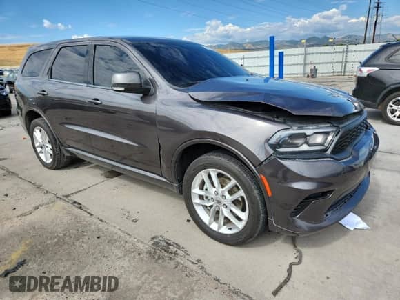 2021 Dodge Durango GT Plus with VIN 1C4RDJDG8MC661868, listed as a Copart auction lot 70632495 with 89,105 mi miles and Salvage title. Bid and sale history available at DreamBid. Image 4.