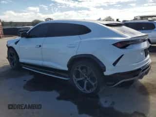 2019 Lamborghini Urus with VIN ZPBUA1ZL9KLA05029, listed as a Copart auction lot 89060575 with 60,062 mi miles and Salvage title. Bid and sale history available at DreamBid. Image 2.