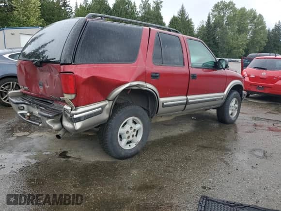 1999 Chevrolet Blazer LT z VIN 1GNDT13W7X2243230, wystawiony jako Copart lot #57298805 z przebiegiem 230 907 mil mil oraz Szkoda całkowita • Salvage title. Historia ofert i sprzedaży dostępna na DreamBid. Obrazek 3.