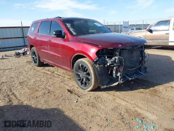 2020 Dodge Durango GT Plus with VIN 1C4RDHDG9LC411238, listed as a IAAI auction lot 41780018 with 78,631 mi miles and . Bid and sale history available at DreamBid. Image 1.