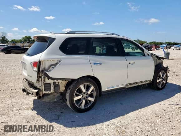 2015 Nissan Pathfinder S z VIN 5N1AR2MNXFC691097, wystawiony jako Copart lot #65713035 z przebiegiem 140 769 mil mil oraz Szkoda całkowita • Salvage title. Historia ofert i sprzedaży dostępna na DreamBid. Obrazek 3.