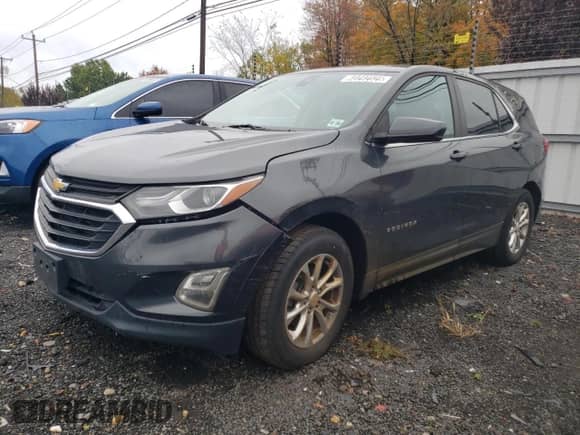 2021 Chevrolet Equinox LT z VIN 3GNAXKEV1ML310870, wystawiony jako Copart lot #60292525 z przebiegiem 39 432 mil mil oraz Szkoda całkowita • Salvage title. Historia ofert i sprzedaży dostępna na DreamBid. Obrazek 1.