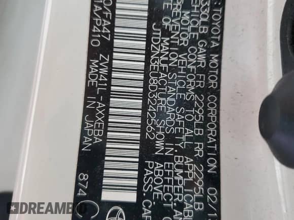 2013 Toyota Prius Two with VIN JTDZN3EU8D3242562, listed as a Copart auction lot 81467675 with 146,182 mi miles and Clean title. Bid and sale history available at DreamBid. Image 12.