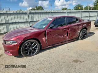 2019 Dodge Charger SXT with VIN 2C3CDXBG7KH504858, listed as a Copart auction lot 84907825 with 169,734 mi miles and Salvage title. Bid and sale history available at DreamBid. Image 1.