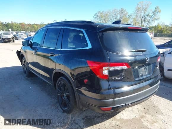 2022 Honda Pilot Special Edition with VIN 5FNYF6H28NB057646, listed as a IAAI auction lot 43356301 with 46,911 mi miles and . Bid and sale history available at DreamBid. Image 3.
