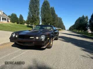 1980 Chevrolet Camaro z VIN 1P87LAL530468, wystawiony jako Copart lot #75173434 z przebiegiem 7 058 mil mil oraz Czysty tytuł • Clean title. Historia ofert i sprzedaży dostępna na DreamBid. Obrazek 2.