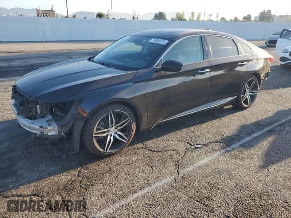 2021 Honda Accord Touring с VIN 1HGCV2F94MA012203, выставлен на аукционе Copart как лот 70909375 с пробегом 57 528 миль миль и Списание • Salvage title. История ставок и продаж доступна на DreamBid. Изображение 1.