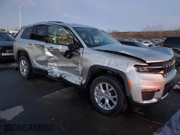2021 Jeep Grand Cherokee Limited with VIN 1C4RJKBG8M8111655, listed as a Copart auction lot 85345404 with Not provided miles and Salvage title. Bid and sale history available at DreamBid. Image 4.
