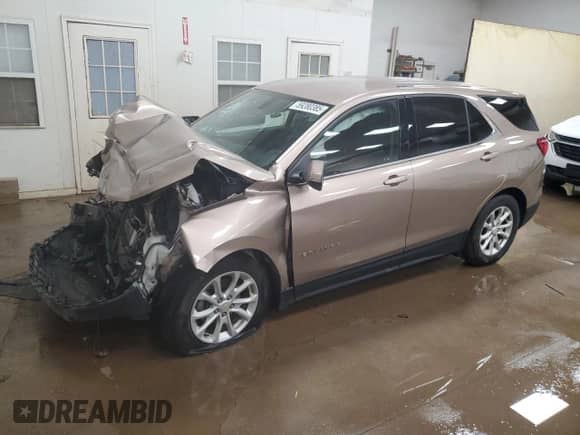 2019 Chevrolet Equinox LT with VIN 2GNAXUEV2K6219796, listed as a Copart auction lot 59280385 with Not provided miles and Non repairable. Bid and sale history available at DreamBid. Image 1.